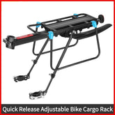 Quick Release Bike Rear Rack - 50kg Cargo Capacity