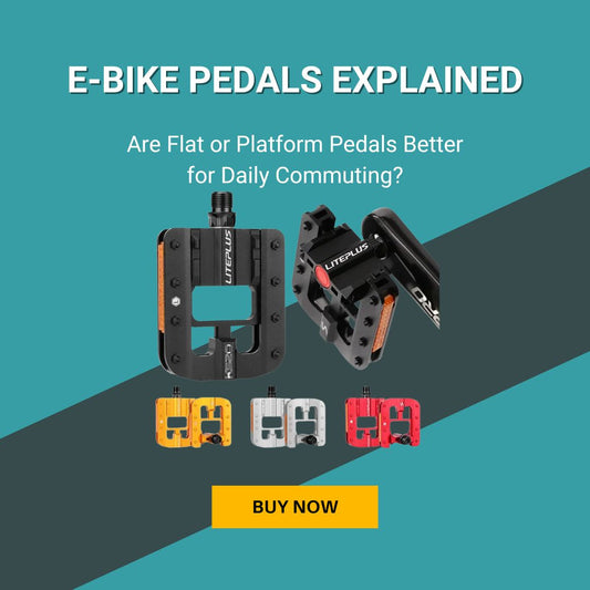 E-Bike Pedals Explained: Are Flat or Platform Pedals Better for Daily Commuting?