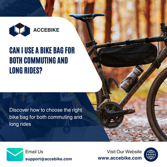 Can I use a bike bag for both commuting and long rides?