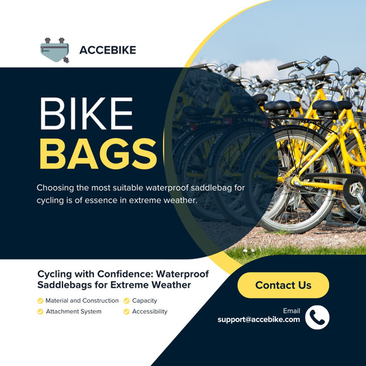 Cycling with Confidence: Waterproof Saddlebags for Extreme Weather