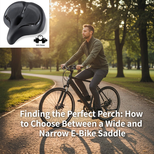 Finding the Perfect Perch: How to Choose Between a Wide and Narrow E-Bike Saddle