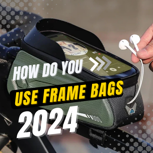How do you use frame bags for your bike, and what types are available?
