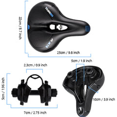 Comfortable Ergonomic Gel Ebike Seat for MTB & Road Bikes