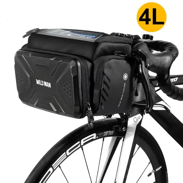 4L Waterproof Handlebar Bag for Ebike - Large Capacity Front