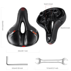 Comfortable Ergonomic Gel Ebike Seat for MTB & Road Bikes