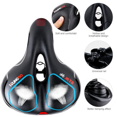 Comfortable Ergonomic Gel Ebike Seat for MTB & Road Bikes