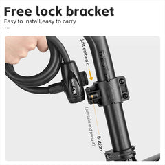 Portable Anti-Theft Bicycle Lock with Anti-Freeze Steel Cable