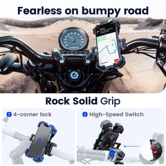 360° Rotating Bike Phone Mount for 4.7-7 Inch Phones