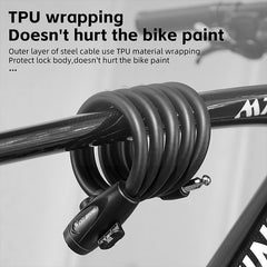 Portable Anti-Theft Bicycle Lock with Anti-Freeze Steel Cable