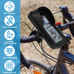 360° Waterproof Rotatable Bike Phone Holder Bag