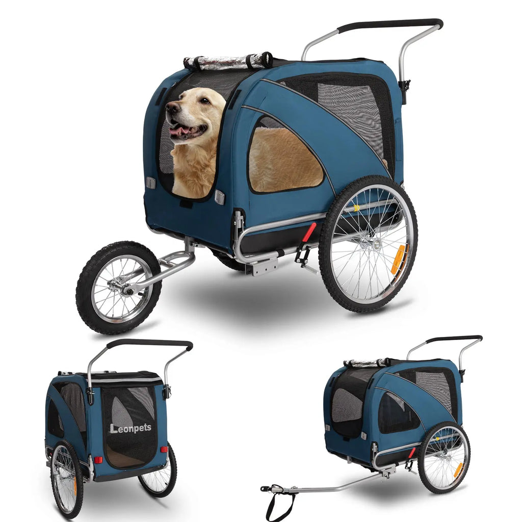 3 wheel bicycle trailer 3-in-1 Foldable Pet Bike with 12“ Jogger & 6” Stroller Wheels temp_gifts inch aluminum wheels COLOR:TAN/GREEN Best Small Backpacks for