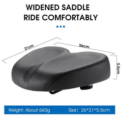 High Elastic & Double Shock Absorption Widened Ebike Seat